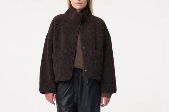 KNIT TED Teddyjacke "JILL" chocolat