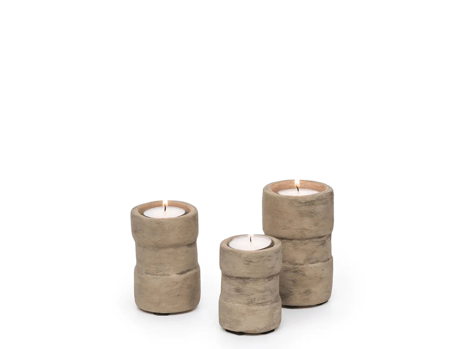 Gommaire T-Light Jac Set of 3 fumé