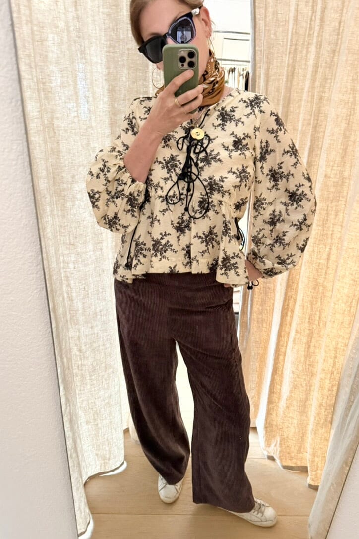 VIA MASINI leather joggers black