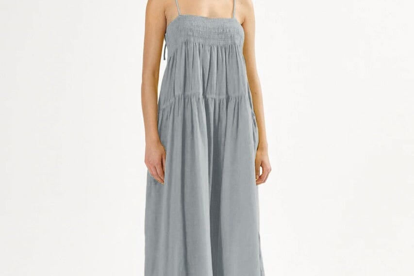 RABENS SALONER  Baumwollmaxikleid "DODO" sage