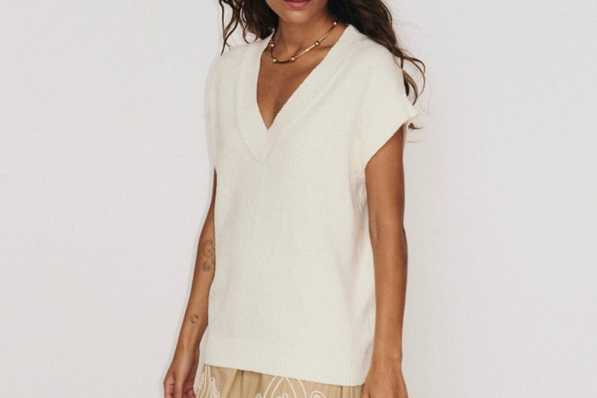 STELLA FOREST cotton blouse "ISOLDE" off-white