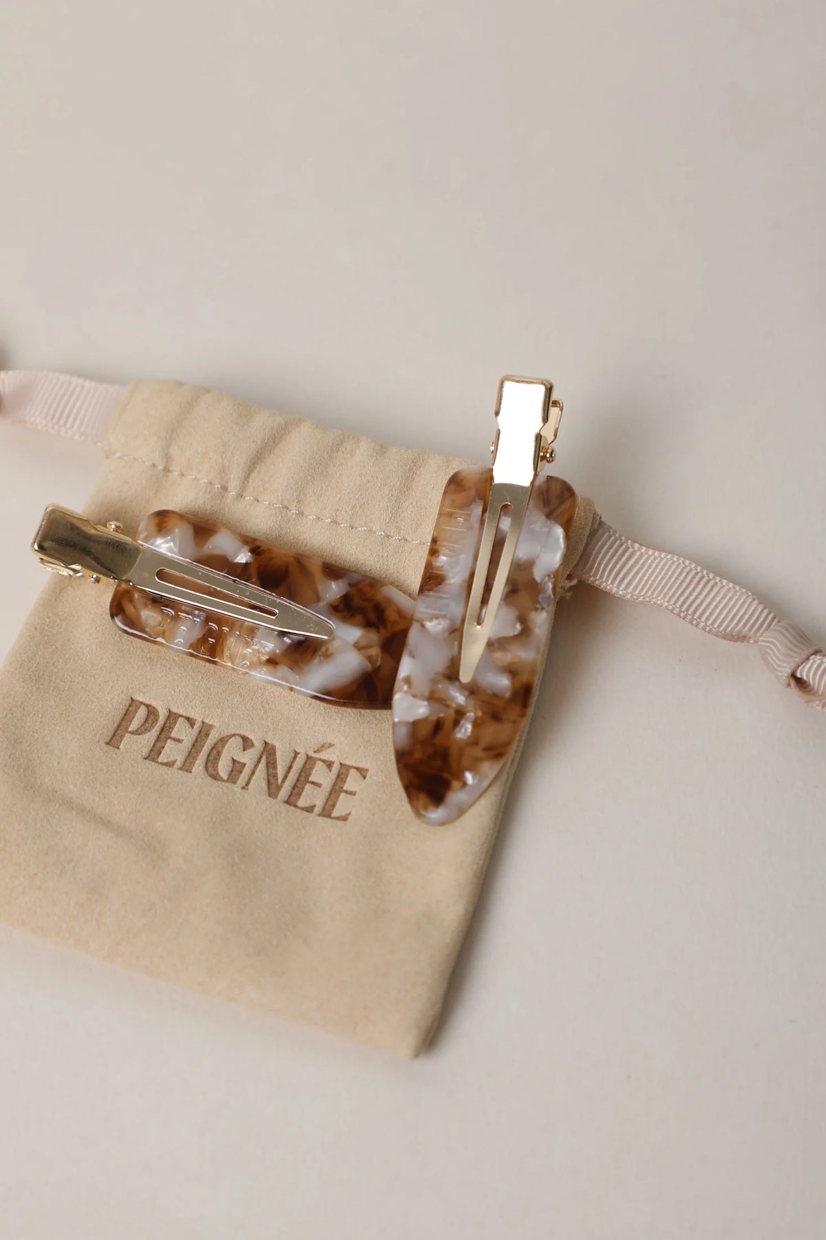 Peignée Paris Barettes "Simple" affogato