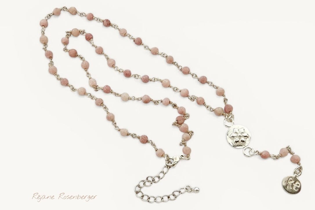 REJANE ROSENBERGER DESIGN Silber-/Stein Rosenkranz "Ninette" div. Steine