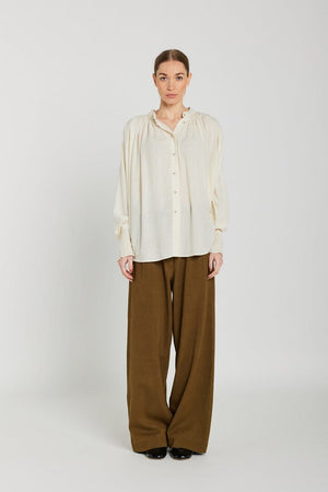 V.DE.VINSTER Seidenbluse "CESAR" off-white