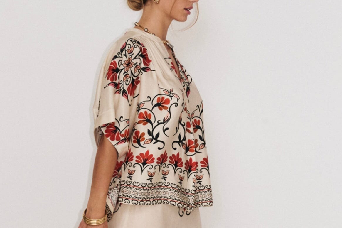 STELLA FOREST cotton blouse "ISOLDE" off-white