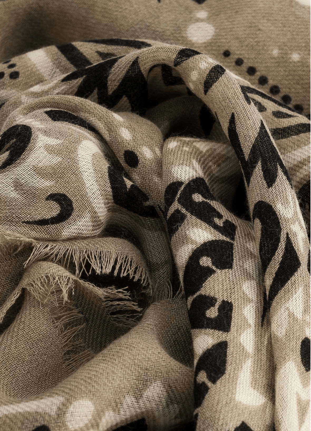 MAISON LECOMTE FLAMANT Wool/Cashmere "Scarf" chocolat
