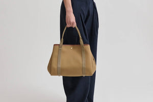 Cotton bag "Palais Royal" large camel stripe