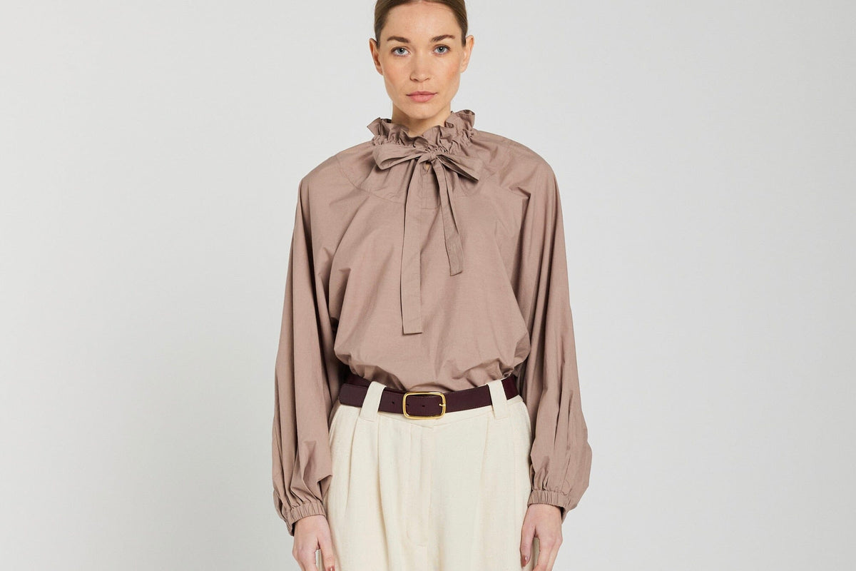 V.DE.VINSTER Baumwollbluse "CLARA" dusty rose