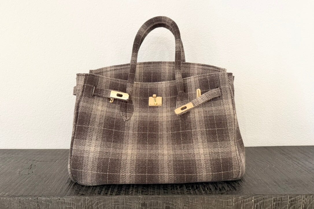 Choice by Réjane Rosenberger Shopper "LBE" sand/brown/check