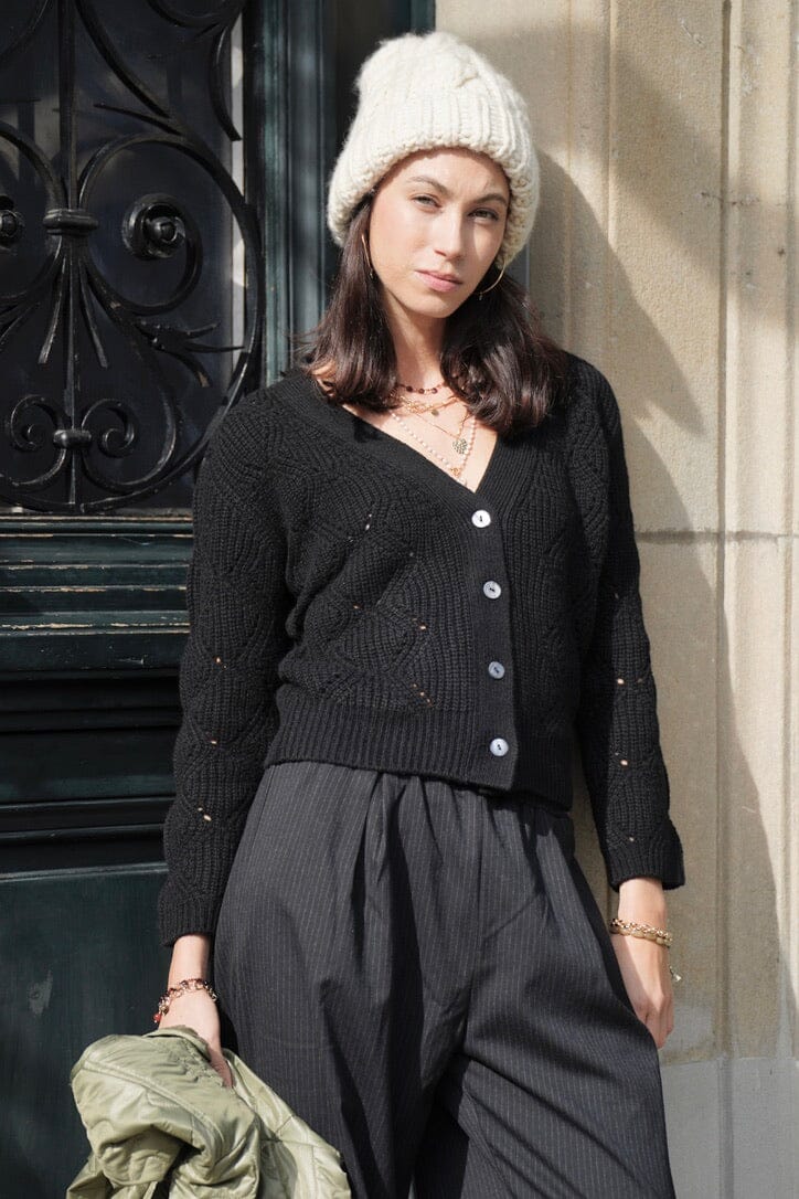 Choice by Réjane Rosenberger Cashmere Blend Jacke "Fay" schwarz