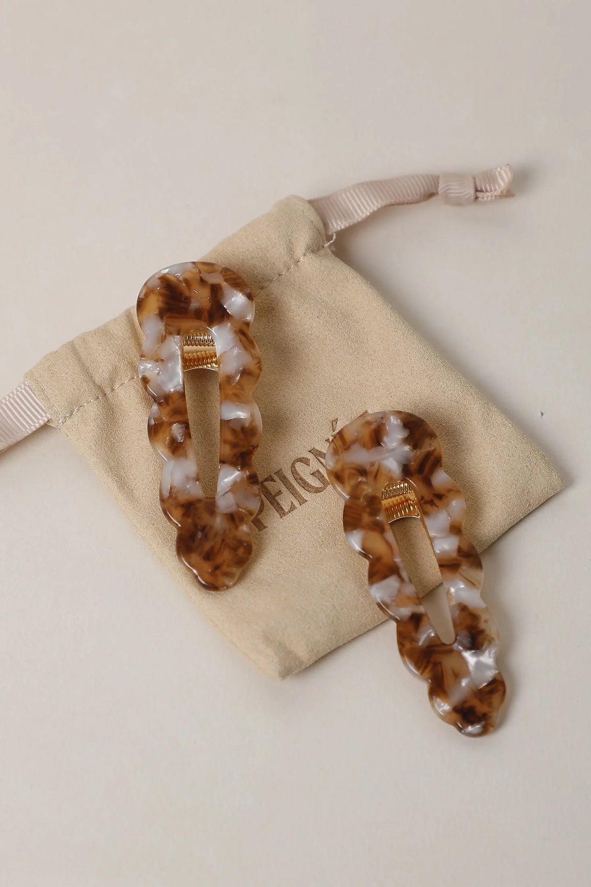 Peignée Paris Barettes "Signature" affogato