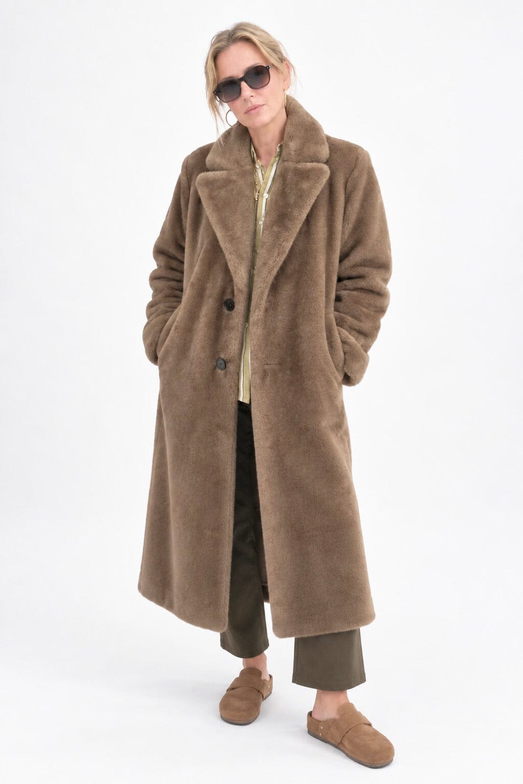 HELMUR Fakefur Mantel "VICTORIA" cannella