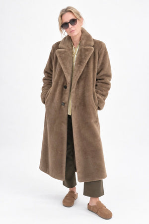 HELMUR Fakefur Mantel "VICTORIA" cannella