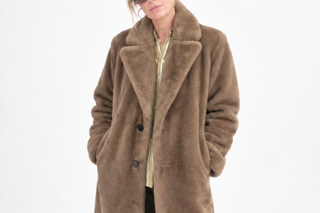 HELMUR Fakefur Mantel "VICTORIA" cannella