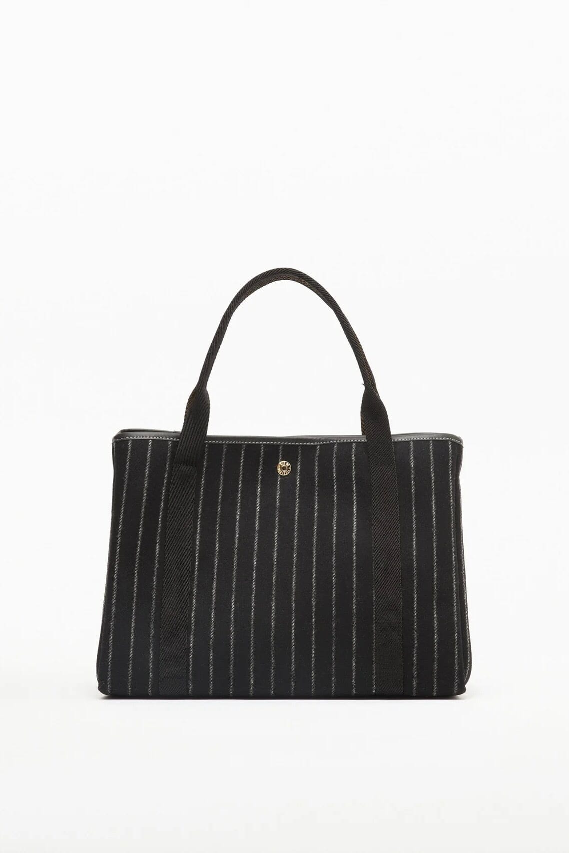 Flanneltasche "Traversée" medium pine stripe storm black