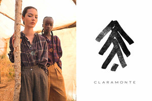 CLARAMONTE cotton blouse "Nina" patch black