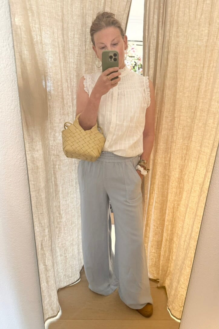 VIA MASINI leather joggers black