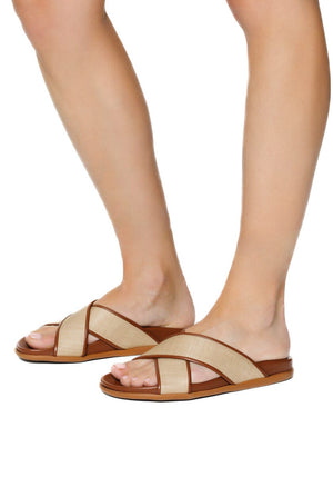 ANCIENT GREEK SANDALS "THAIS" lino cotto