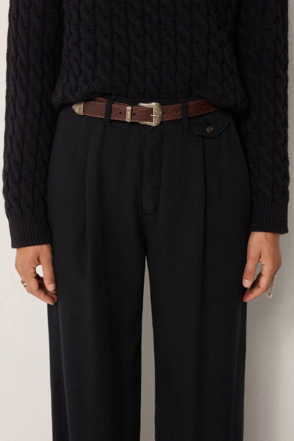 MAISON HOTEL Lyocellhose "KEATON" nocturne