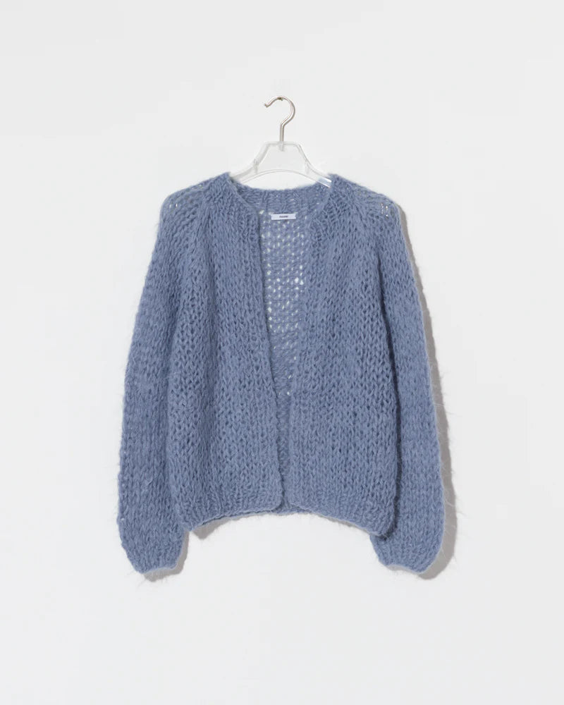 MAIAMI short sleeve cardigan "ALPACA" beige