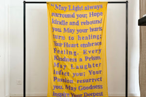 KARIEN BELLE Pashmina "POETRY" mustard