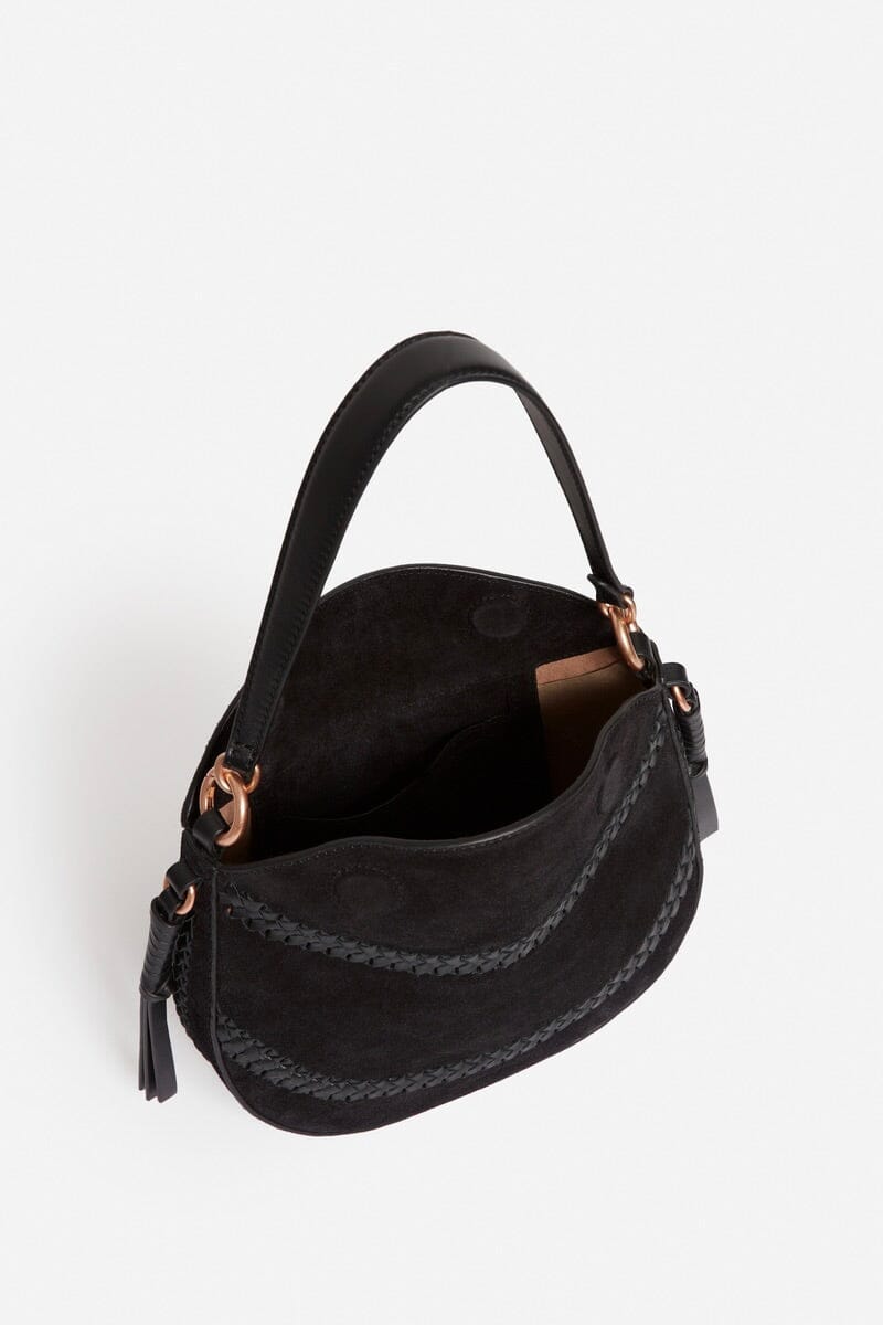 VANESSA BRUNO Wildledertasche "DAILY" small black