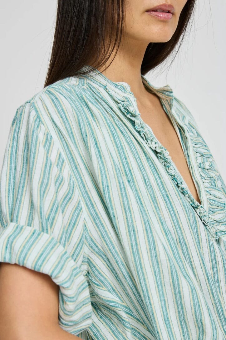 LAURENCE BRAS Baumwollbluse "DIDA" green