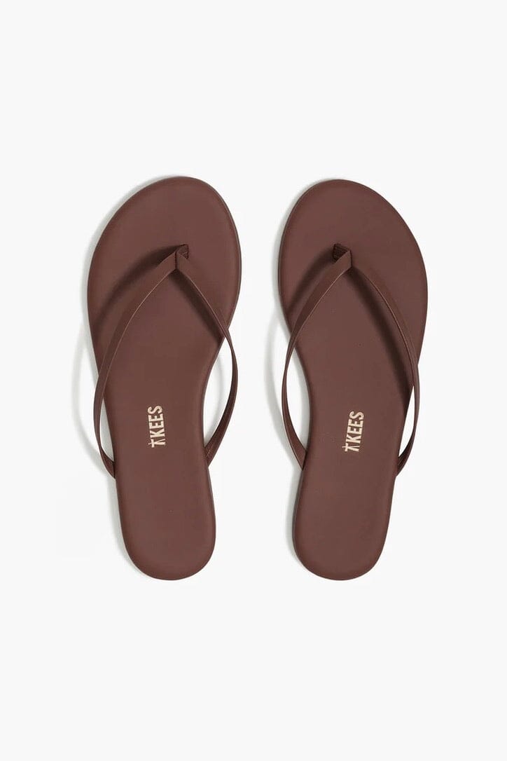 TKEES Leder Flip Flop "CLASSIC" cappuccino