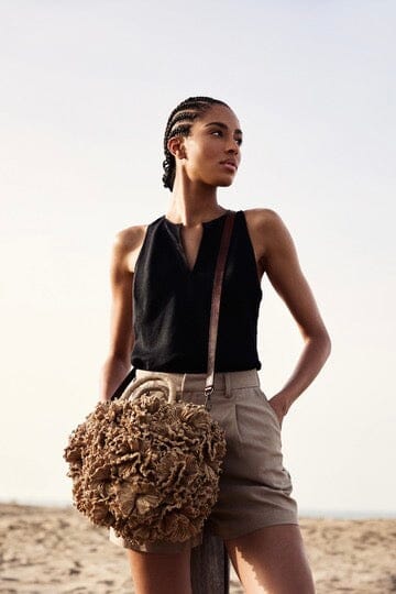 IBELIV Handtasche "CORAL" natural tea