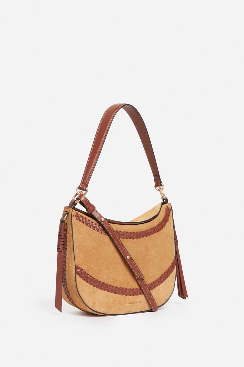 VANESSA BRUNO Wildledertasche "DAILY" medium natural