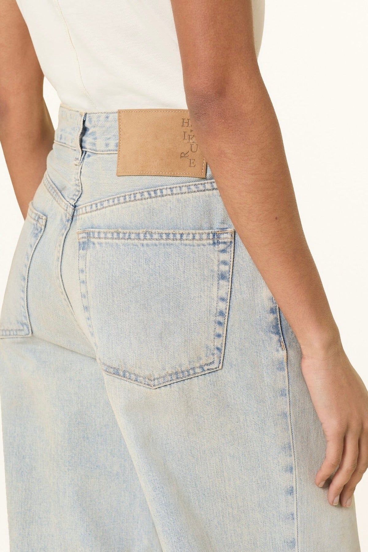 HAIKURE Wide Jeans "BETTY" fog gray