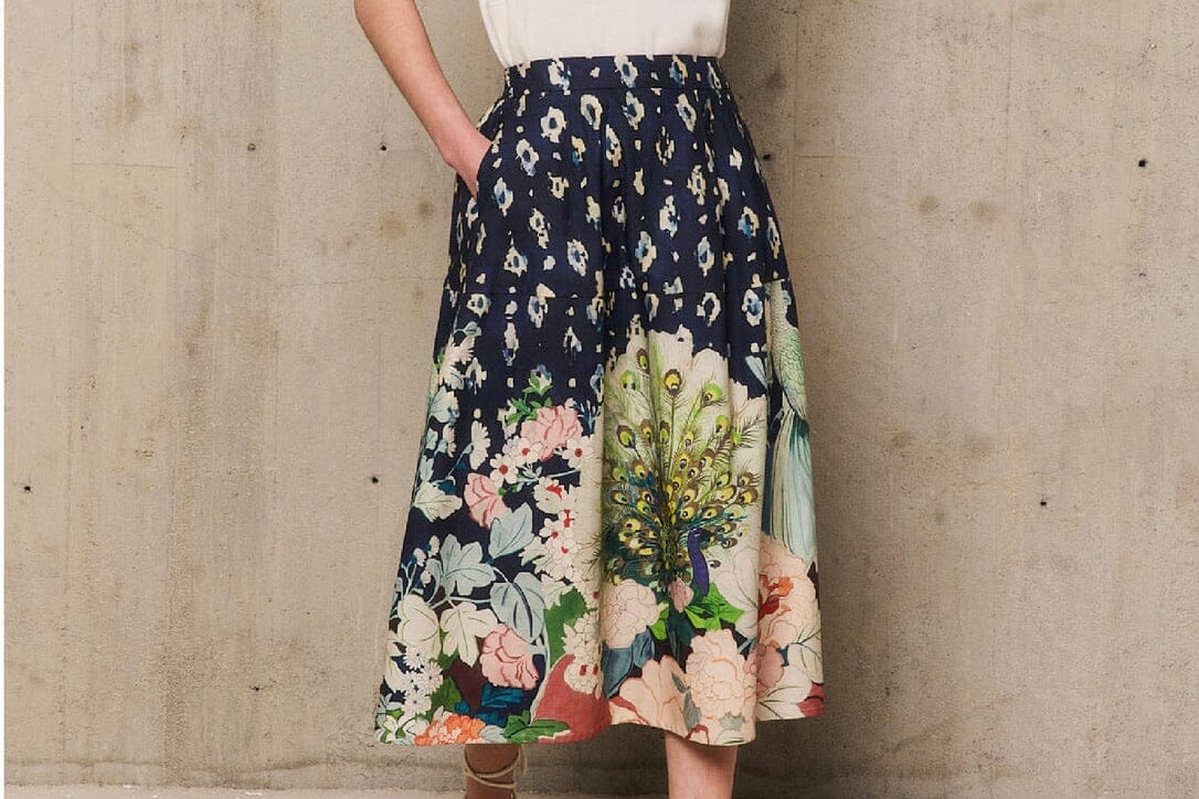 STELLA FOREST Midijupe "BEATRICE" marine