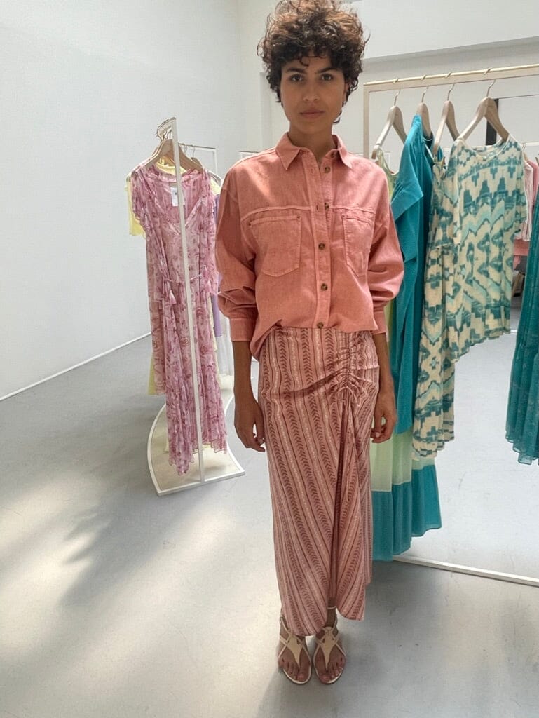 VANESSA BRUNO Midijupe "CALYP" quartz