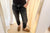 BORO Denim Cropped Jeans "SAPPORO" black wash