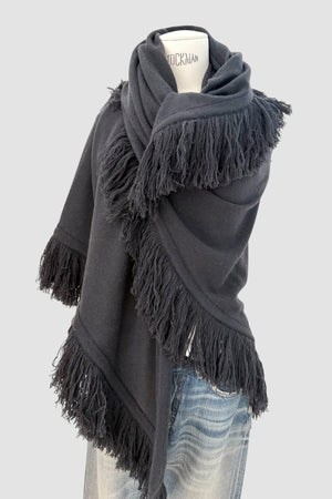 Choice by Réjane Rosenberger Cashmere Poncho storm