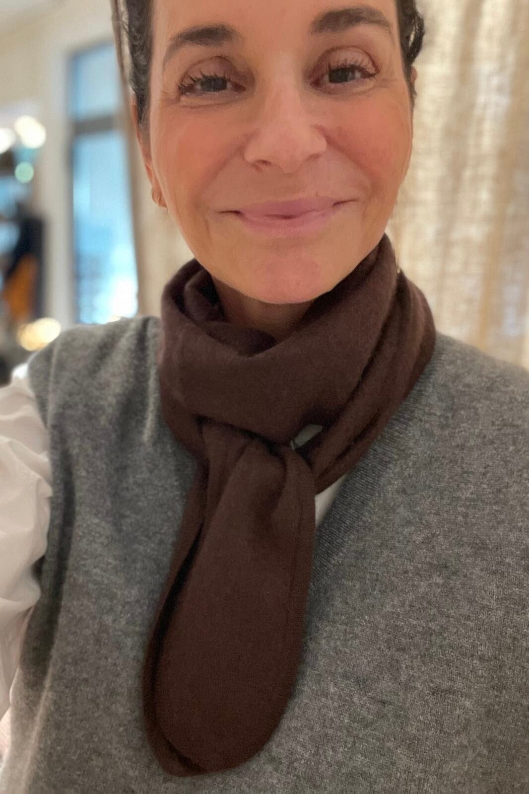 VON GOAT Cashmere Windboard mauve wine