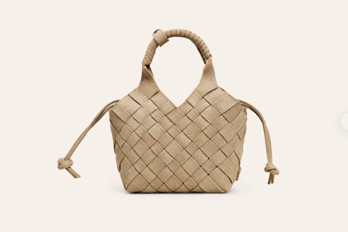 CALAJADE Leather shopper "MISU" MINI - black