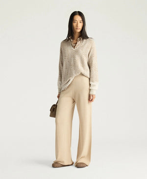 MOMONI Stricksweater "QUINCE" light camel
