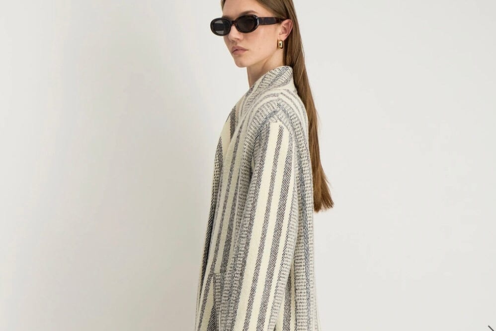 STELLA FOREST Wollmantel "FELIE" stripe