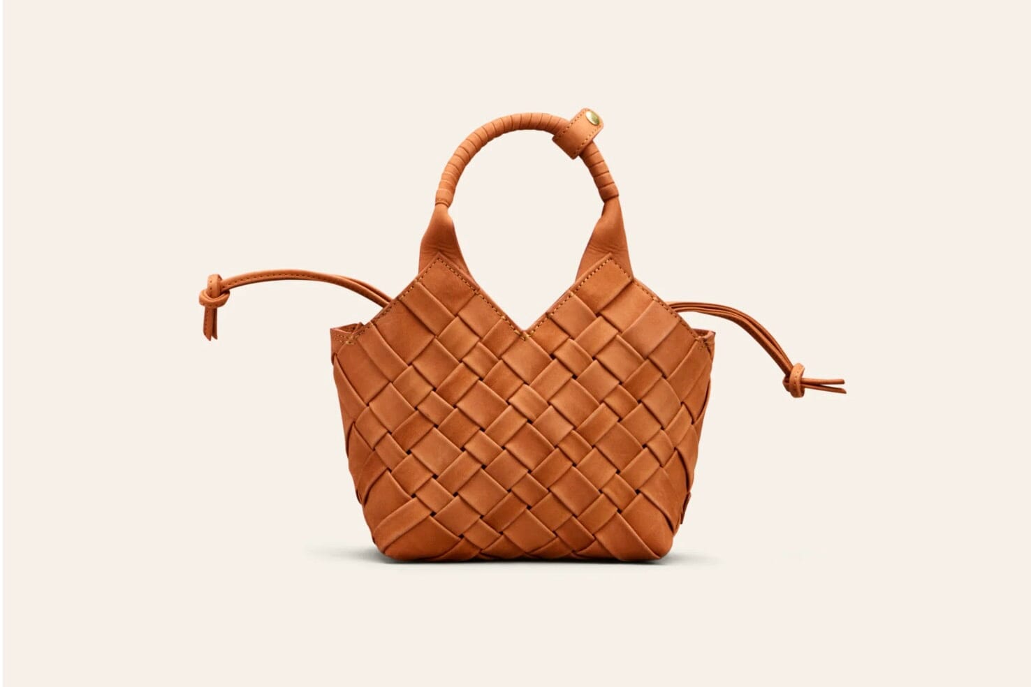 CALAJADE Wildledershopper "MISU" MINI  burnt orange