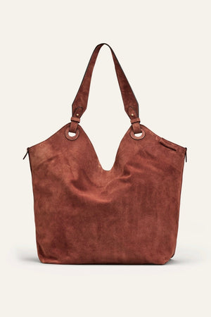 CALAJADE Leather shopper "MISU" L - black
