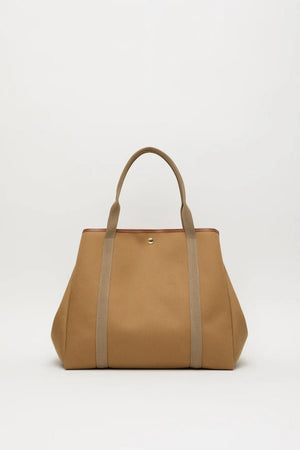 Cotton bag "Palais Royal" large camel stripe