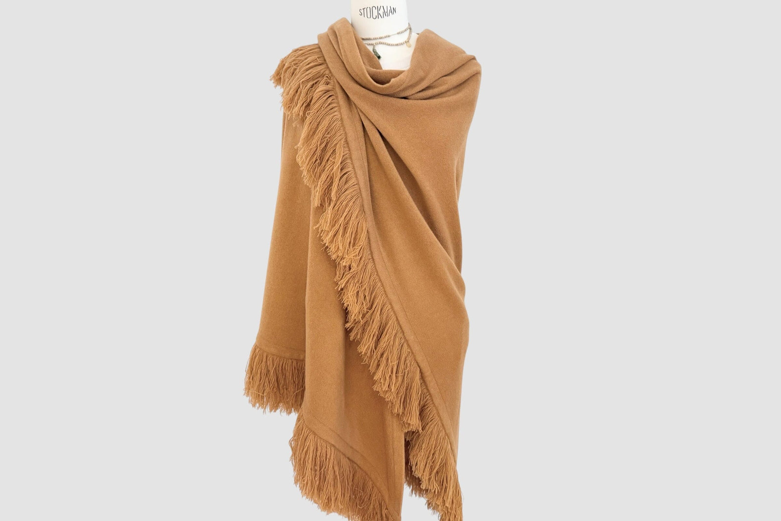 Choice by Réjane Rosenberger Cashmere Poncho burnt orange