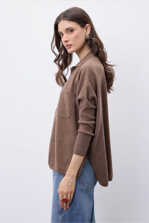 NOTSHY cashmere sweater "TINI" beige chiné