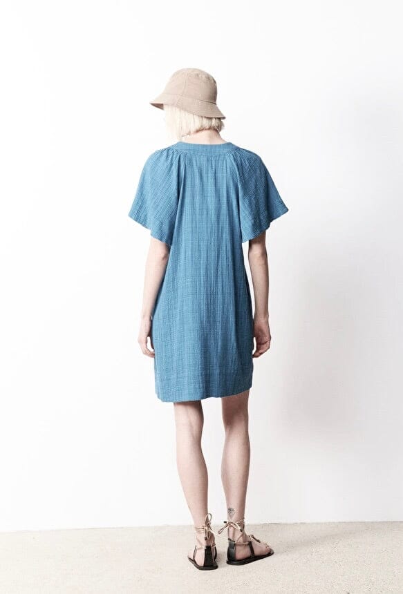 STELLA FOREST cotton dress "OPHELIA" light blue (C)