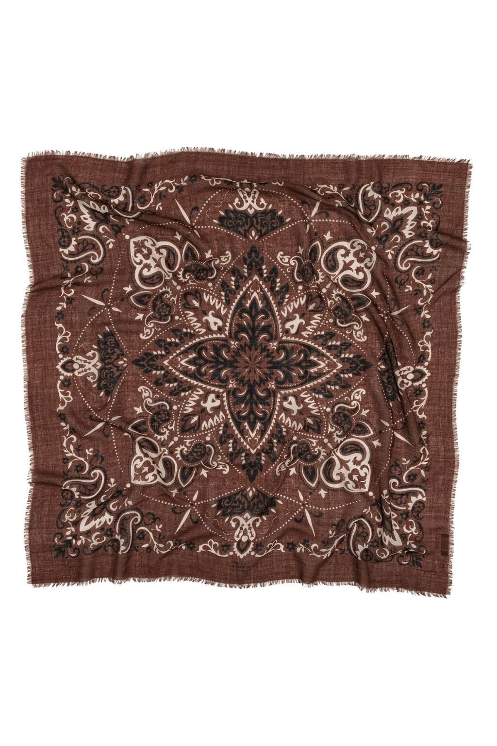MAISON LECOMTE FLAMANT Wool/Cashmere "Scarf" chocolat