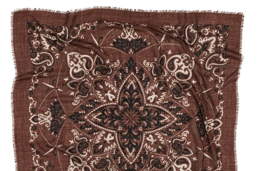 MAISON LECOMTE FLAMANT Wool/Cashmere "Scarf" chocolat