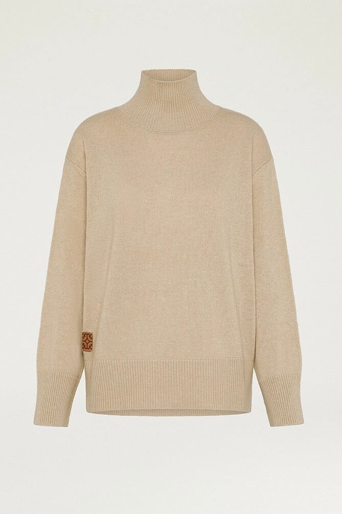 MOMONI Stricksweater "QUINCE" light camel