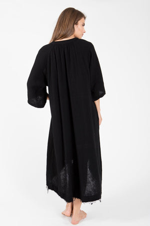 9seed - Tangier Caftan Dress schwarz
