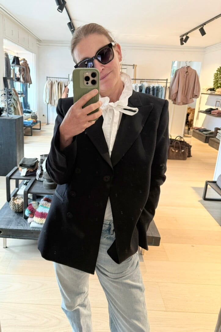 V.DE.VINSTER cotton blouse "CLARA" white